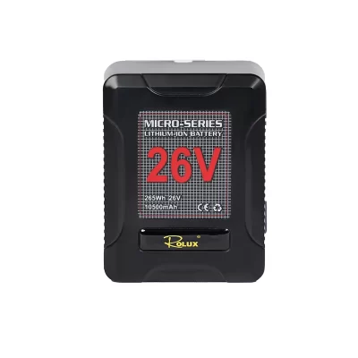 Rolux 26V 265Wh D-Tap Port V-Mount Lithium Battery